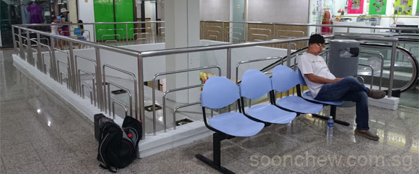 public chair for shopping complex waiting area